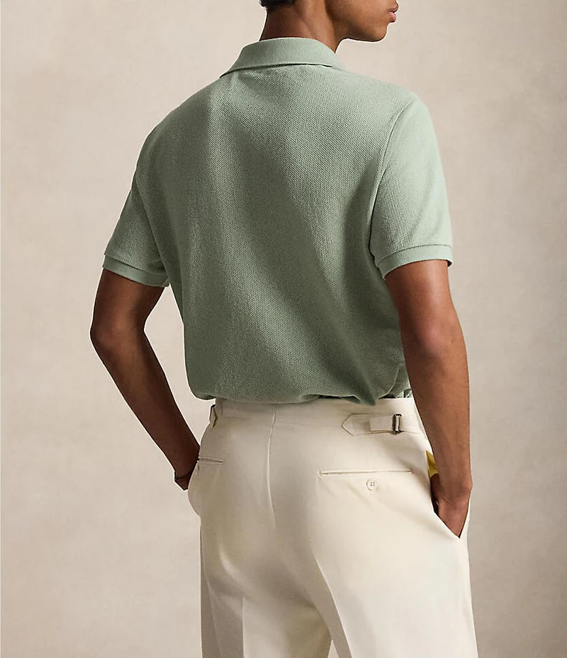 Polo Ralph Lauren Pointelle Jersey Short Sleeve Polo Shirt