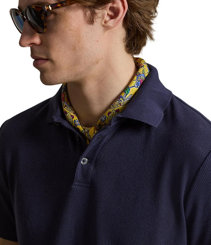 Polo Ralph Lauren Pointelle Jersey Short Sleeve Polo Shirt