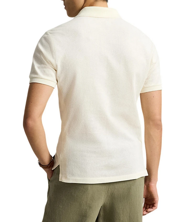 Polo Ralph Lauren Pointelle Jersey Short Sleeve Polo Shirt
