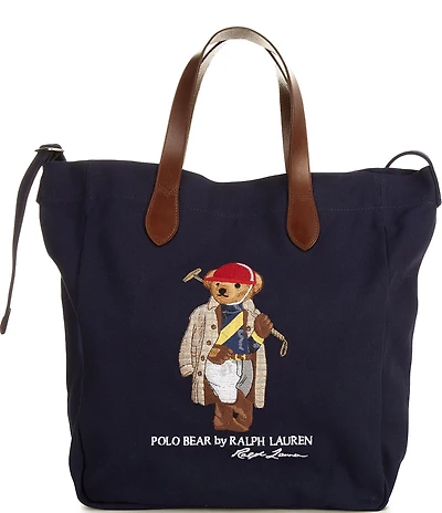 Polo Ralph Lauren Polo Bear Canvas Shopper Tote