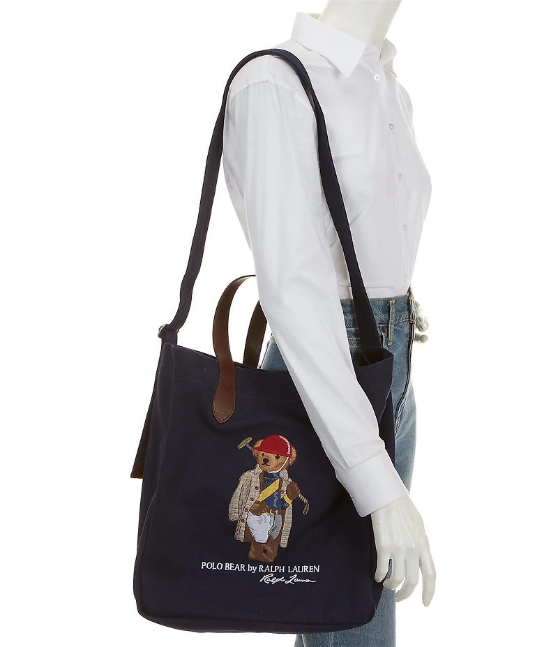 Polo Ralph Lauren Polo Bear Canvas Shopper Tote