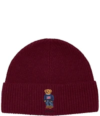 Polo Ralph Lauren Polo Bear Embroidered Knit Wool Blend Beanie