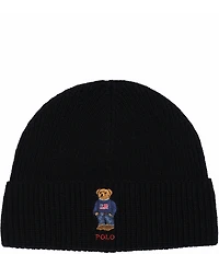 Polo Ralph Lauren Polo Bear Embroidered Knit Wool Blend Beanie
