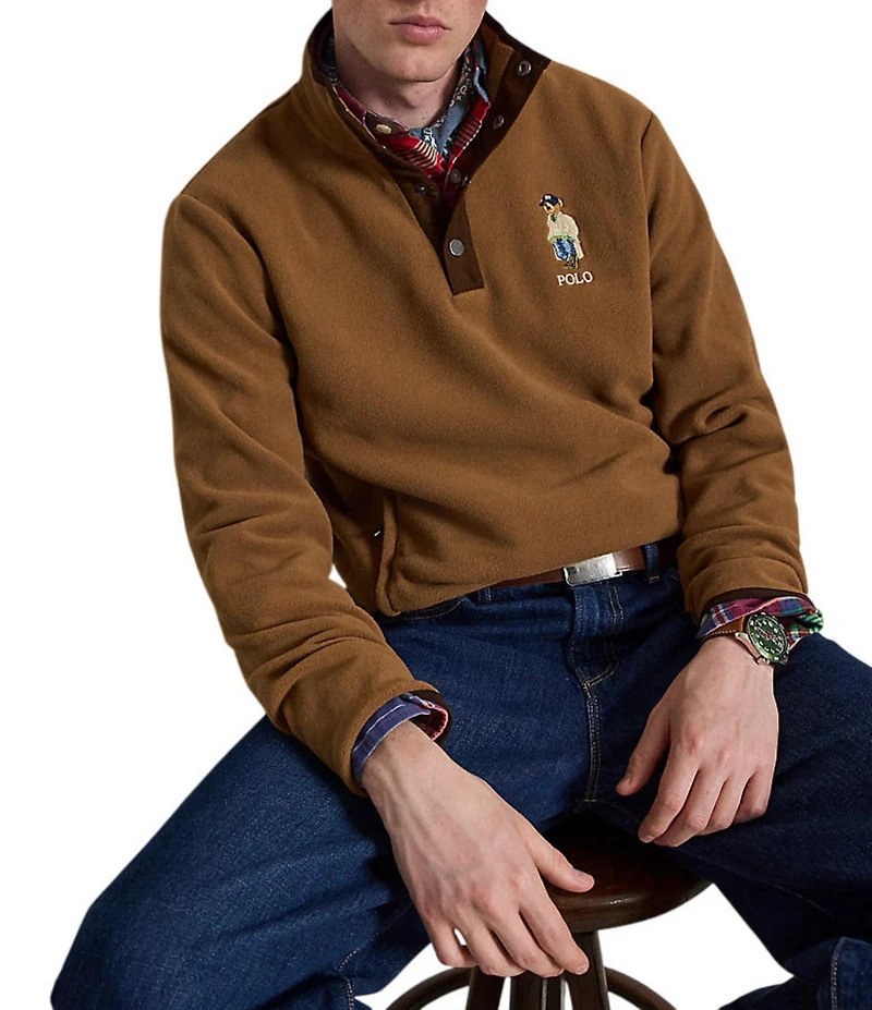 Polo Ralph Lauren Polo Bear Fleece Quarter Snap Pullover