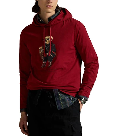 Polo Ralph Lauren Polo Bear Jersey Long Sleeve Hoodie T-Shirt