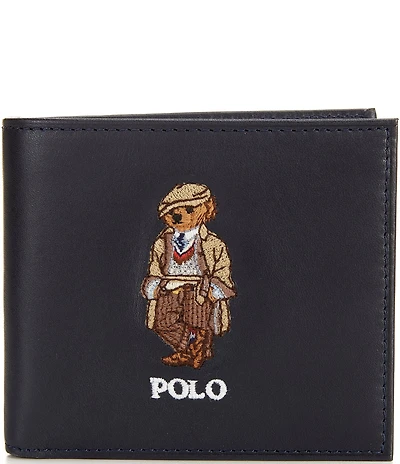 Polo Ralph Lauren Polo Bear Leather Billfold Wallet
