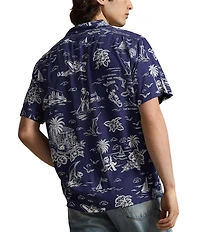Polo Ralph Lauren Tropical Polo Bear Short Sleeve Woven Camp Shirt
