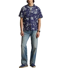 Polo Ralph Lauren Tropical Polo Bear Short Sleeve Woven Camp Shirt