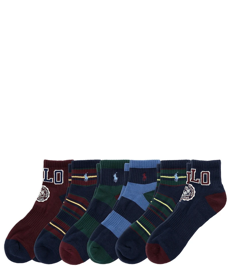 Polo Ralph Lauren Polo Crest Quarter Socks 6-Pack
