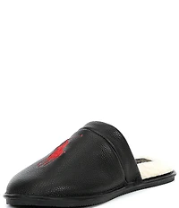 Polo Ralph Lauren Polo Irving Leather Logo Slippers