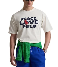 Polo Ralph Lauren Polo Ralph Lauren Classic Fit Peace Love Polo Short-Sleeve T-Shirt