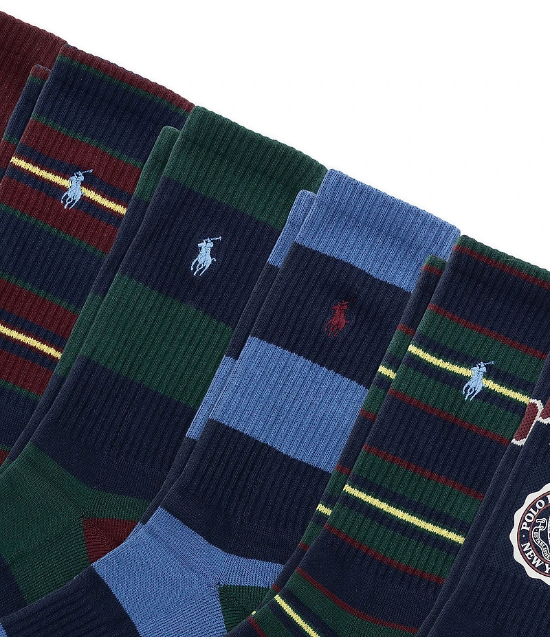Polo Ralph Lauren Polo Sash Crest Crew Socks 6-Pack