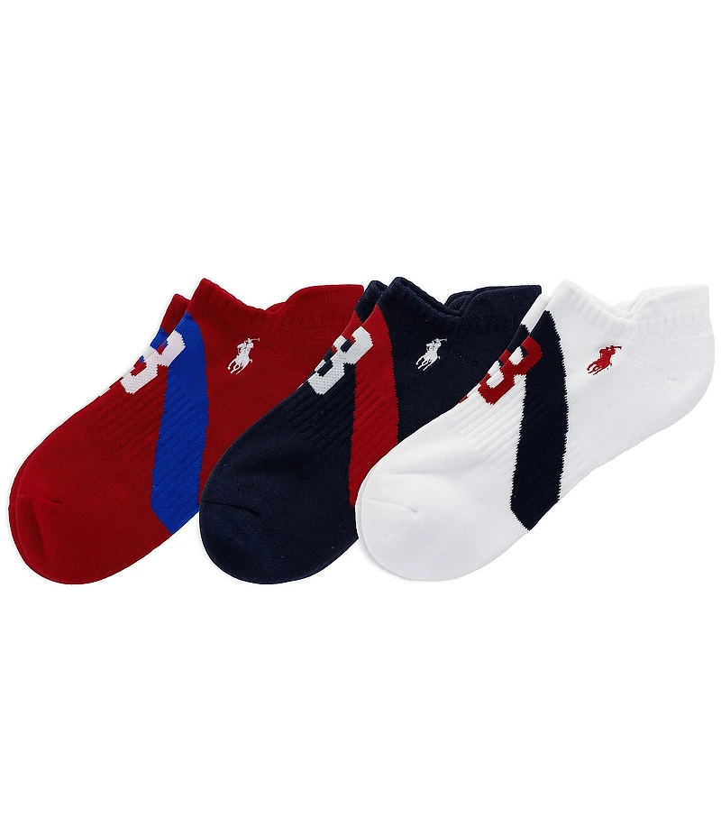 Polo Ralph Lauren Polo Sash Low Cut Ankle Socks 3-Pack