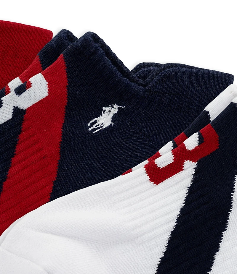 Polo Ralph Lauren Polo Sash Low Cut Ankle Socks 3-Pack