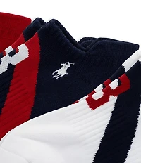 Polo Ralph Lauren Polo Sash Low Cut Ankle Socks 3-Pack