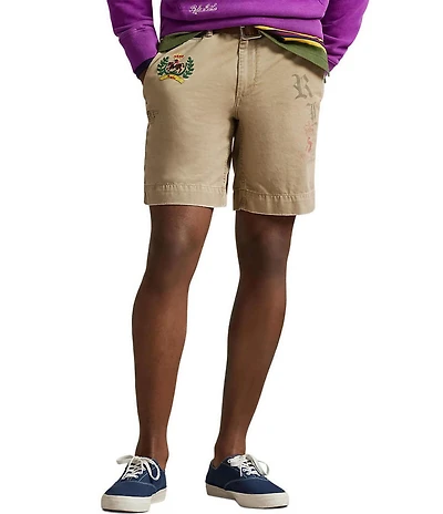 Polo Ralph Lauren Polo Society 8.5#double; Inseam Shorts