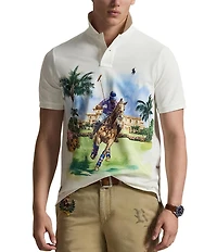 Polo Ralph Lauren Polo Society Classic Fit Mesh Short Sleeve Polo Shirt