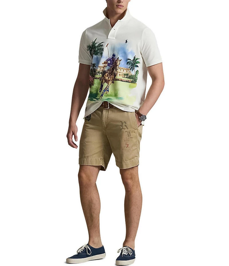 Polo Ralph Lauren Polo Society Classic Fit Mesh Short Sleeve Polo Shirt