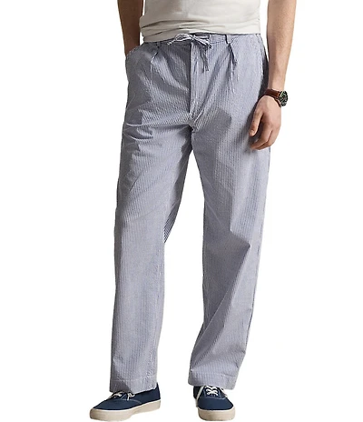 Polo Ralph Lauren Prepster Relaxed Fit Seersucker Straight Leg Pants