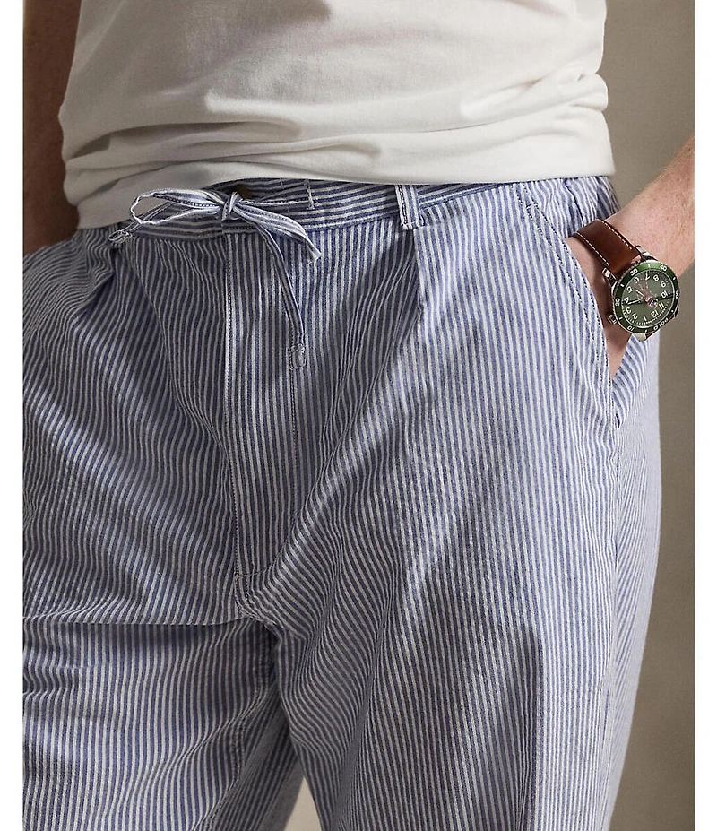 Polo Ralph Lauren Prepster Relaxed Fit Seersucker Straight Leg Pants