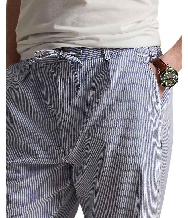 Polo Ralph Lauren Prepster Relaxed Fit Seersucker Straight Leg Pants