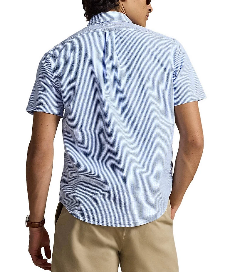 Polo Ralph Lauren Prepster Striped Seersucker Short Sleeve Woven Shirt