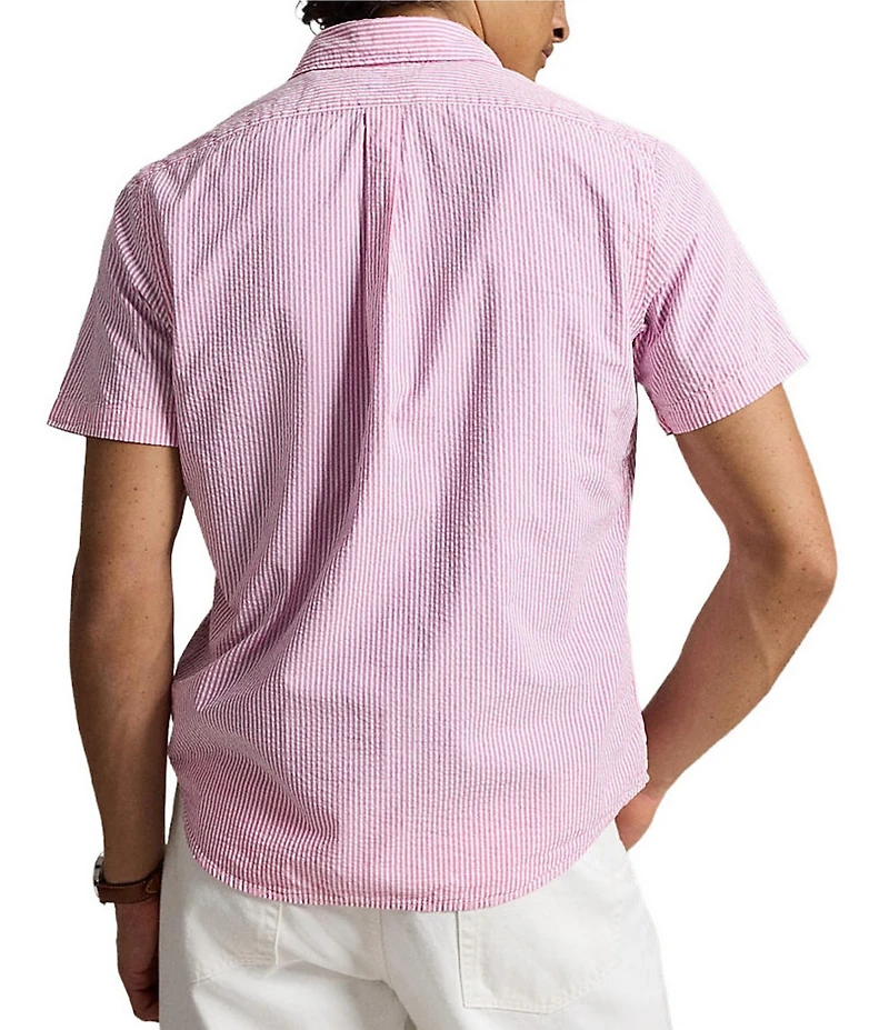 Polo Ralph Lauren Prepster Striped Seersucker Short Sleeve Woven Shirt