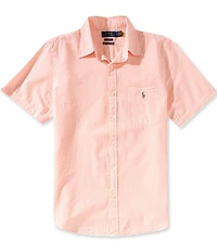 Polo Ralph Lauren Prepster Striped Seersucker Short Sleeve Woven Shirt
