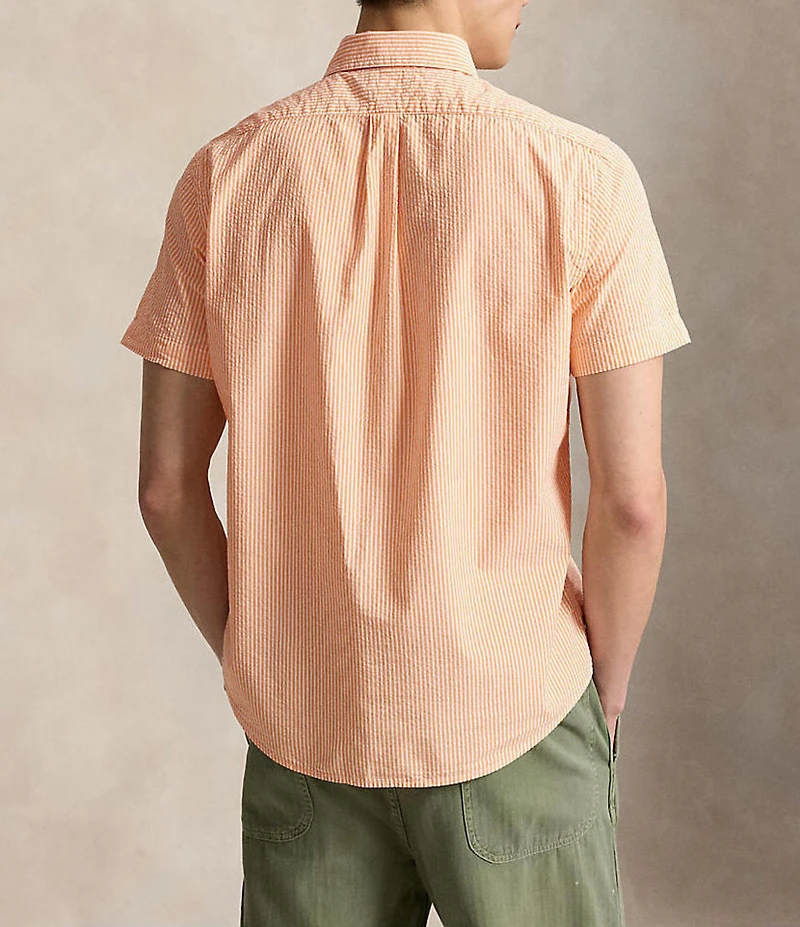 Polo Ralph Lauren Prepster Striped Seersucker Short Sleeve Woven Shirt