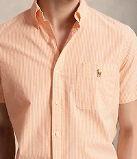 Polo Ralph Lauren Prepster Striped Seersucker Short Sleeve Woven Shirt