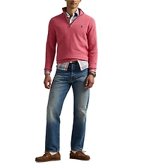 Polo Ralph Lauren Quarter-Zip Mesh-Knit Sweater