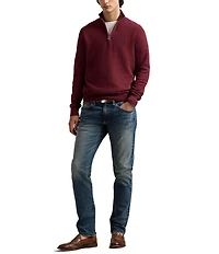 Polo Ralph Lauren Quarter-Zip Mesh-Knit Sweater