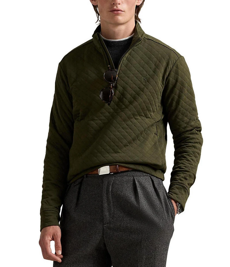 Polo Ralph Lauren Quilted Double-Knit Jersey Pullover