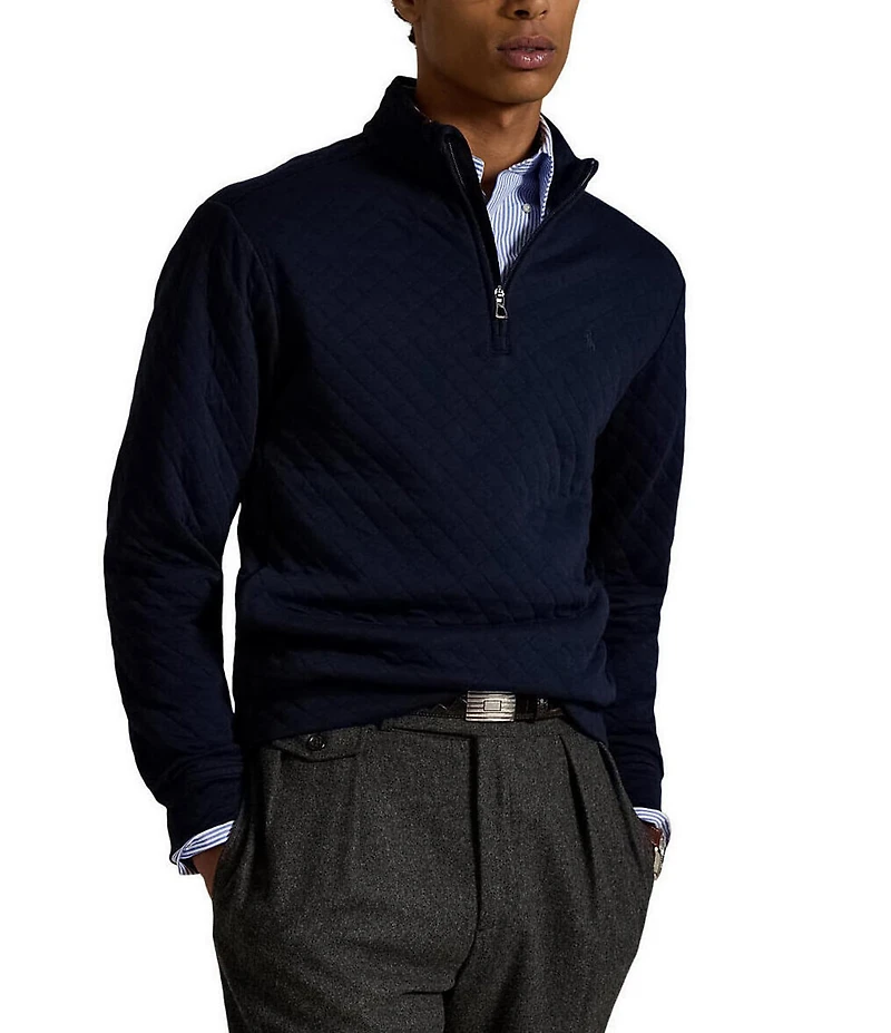 Polo Ralph Lauren Quilted Double-Knit Jersey Pullover