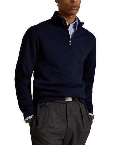 Polo Ralph Lauren Quilted Double-Knit Jersey Pullover