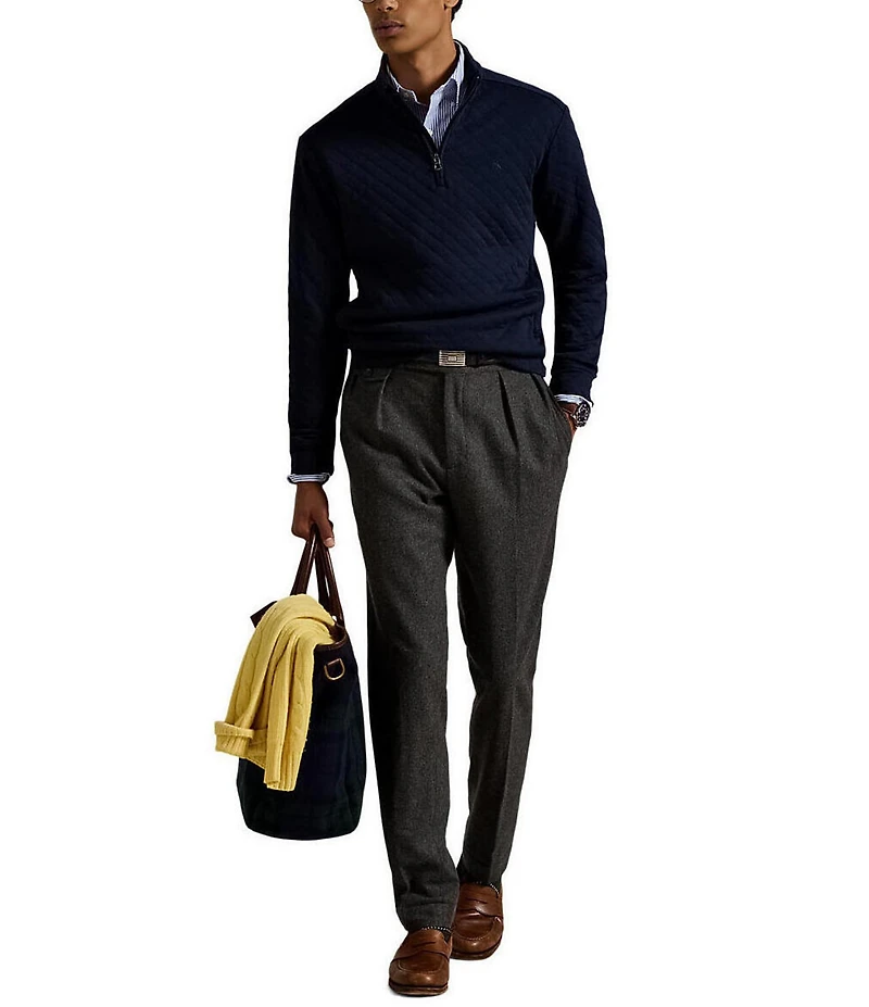 Polo Ralph Lauren Quilted Double-Knit Jersey Pullover