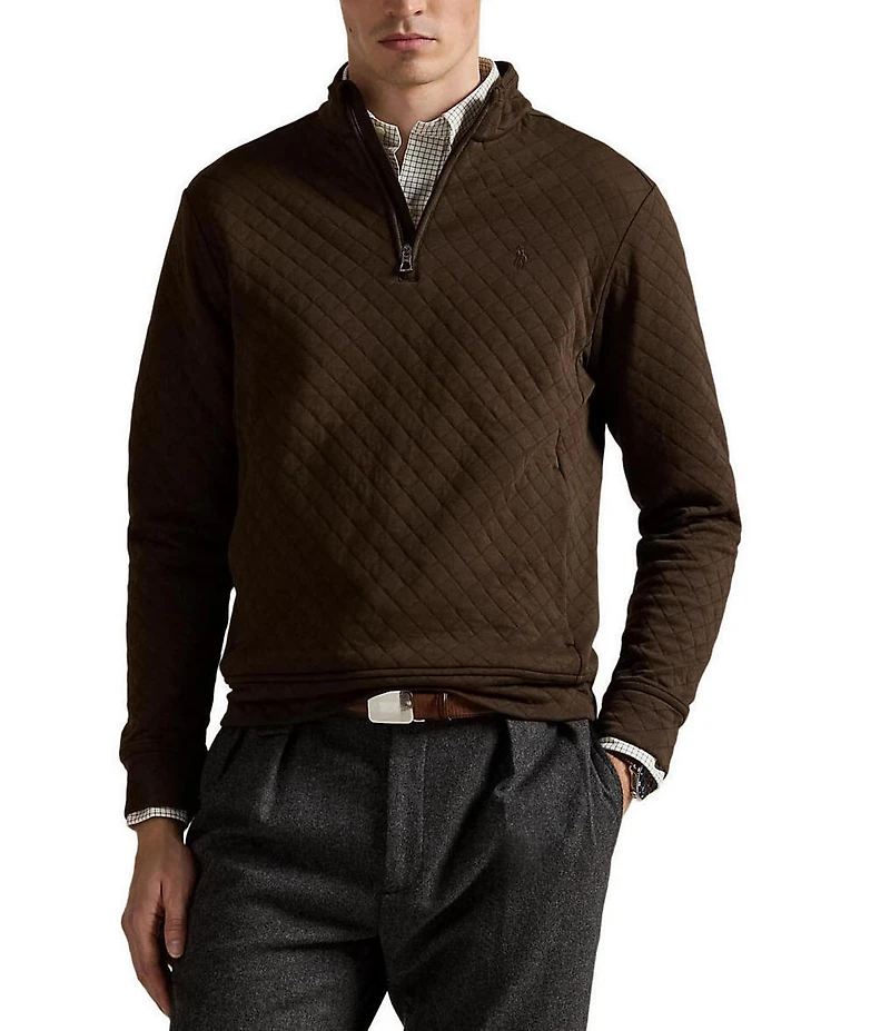 Polo Ralph Lauren Quilted Double-Knit Jersey Pullover