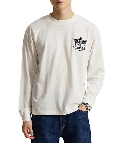 Polo Ralph Lauren Relaxed Fit Embroidered Graphic Long Sleeve T-Shirt