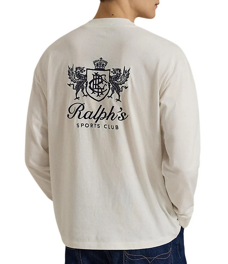 Polo Ralph Lauren Relaxed Fit Embroidered Graphic Long Sleeve T-Shirt