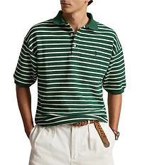 Polo Ralph Lauren Relaxed Fit Striped Textured Short Sleeve Polo Shirt