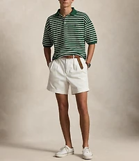 Polo Ralph Lauren Relaxed Fit Striped Textured Short Sleeve Polo Shirt