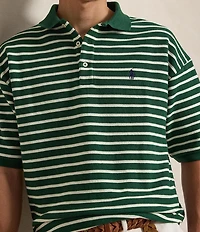 Polo Ralph Lauren Relaxed Fit Striped Textured Short Sleeve Polo Shirt