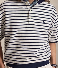 Polo Ralph Lauren Relaxed Fit Striped Textured Short Sleeve Polo Shirt