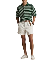 Polo Ralph Lauren Relaxed Fit Striped Textured Short Sleeve Polo Shirt