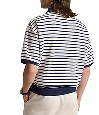 Polo Ralph Lauren Relaxed Fit Striped Textured Short Sleeve Polo Shirt