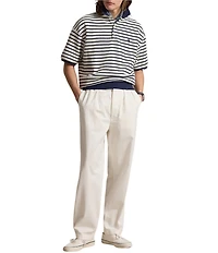 Polo Ralph Lauren Relaxed Fit Striped Textured Short Sleeve Polo Shirt
