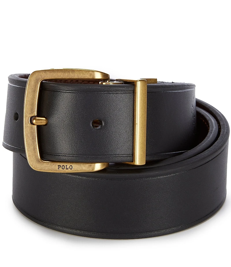 Polo Ralph Lauren Metal Buckle Reversible Leather Belt