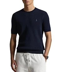 Polo Ralph Lauren Rib-Knit Short Sleeve Sweater