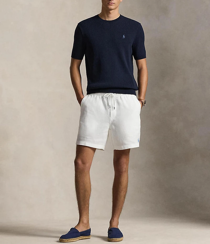 Polo Ralph Lauren Rib-Knit Short Sleeve Sweater
