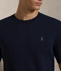 Polo Ralph Lauren Rib-Knit Short Sleeve Sweater